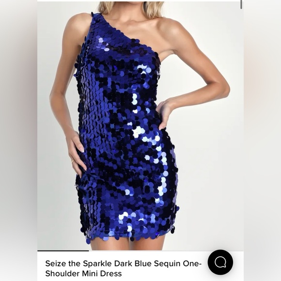 Lulus blue sequin dress - Picture 1 of 2
